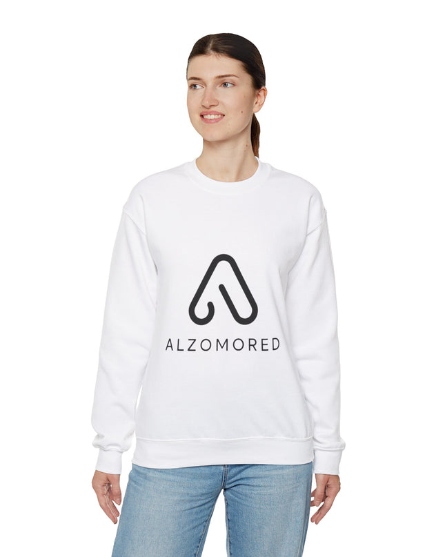 Unisex Heavy Duty Blend™ Croirneck-tröja med Alzomored-logotyp