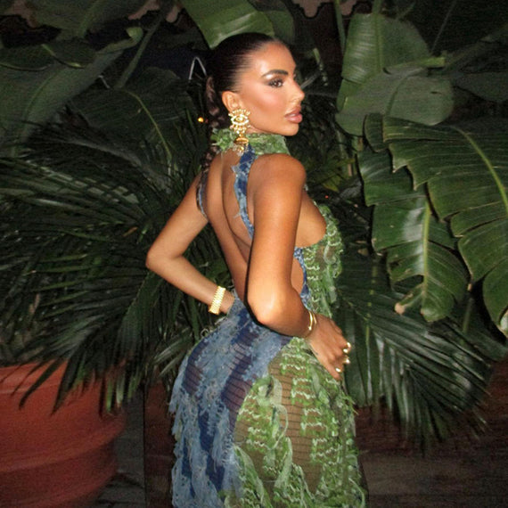 Backless High Waist Fashion Dress - Street Style