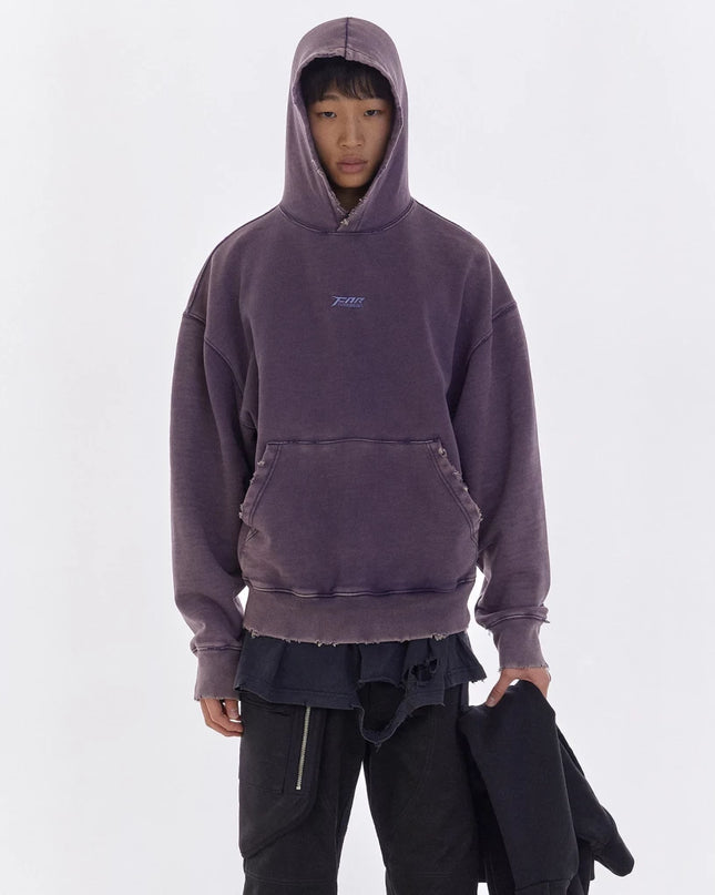 Men's Y2k Streetwear Hoodie with Front Pocket and Letter Embroidery