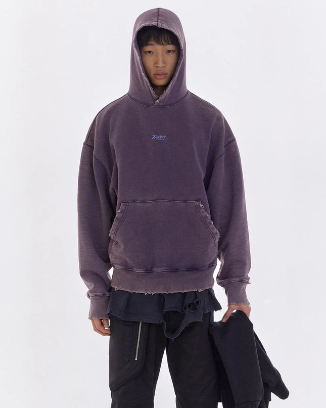 Men's Y2k Streetwear Hoodie with Front Pocket and Letter Embroidery