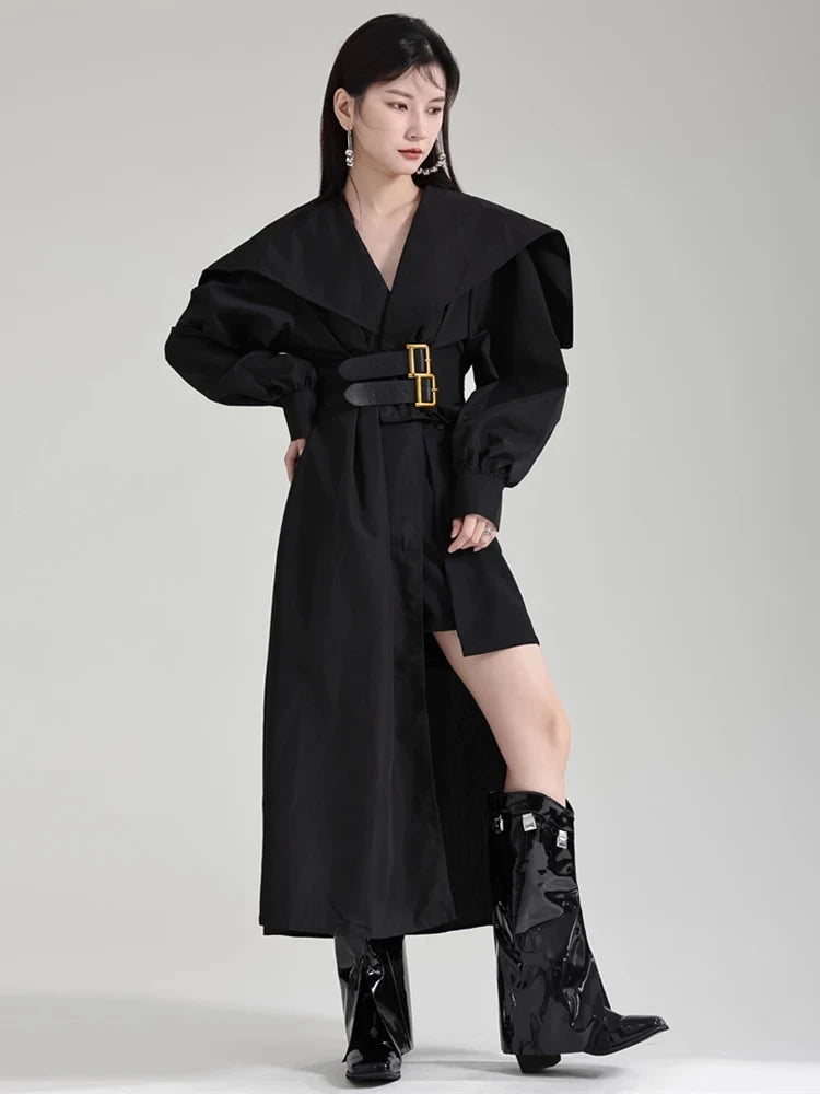 Elevate Your Style with the Irregular Mid-length Waistband Shirt Dress