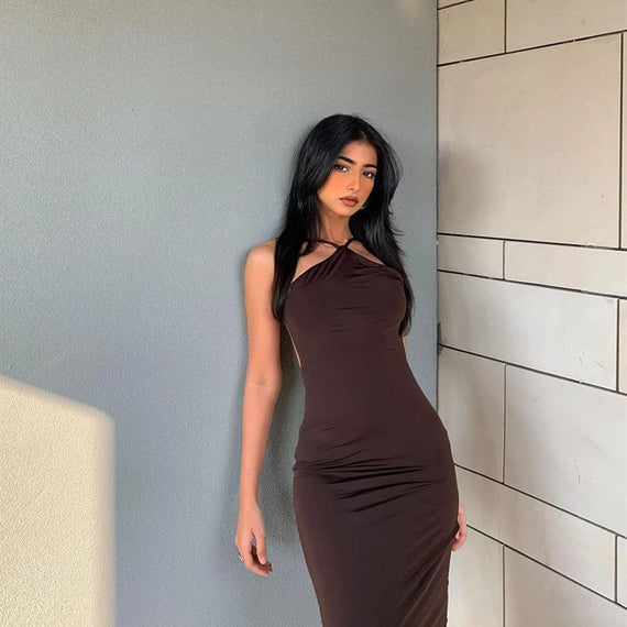 Stunning Halterneck Dress - Perfect for Any Occasion!