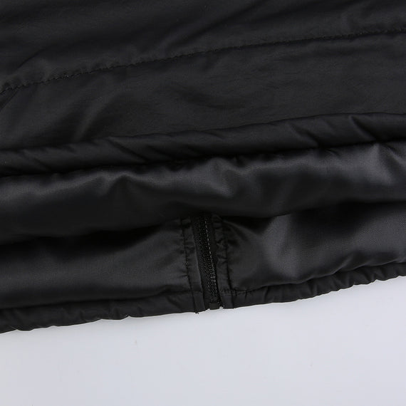 Warm Cotton Jacket - Black Urban Casual Style