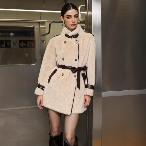 Fur Coat Loose Thick Temperament Warm Fur And Leather Overcoat