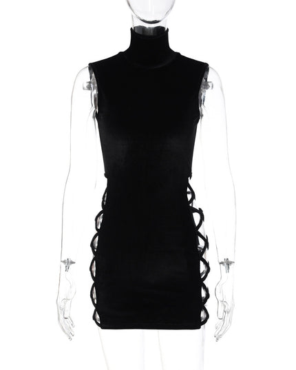 Women's Stand Collar Dress - Street Style Chic
