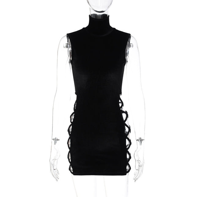 Damenkleid mit Stehkragen – Street Style Chic