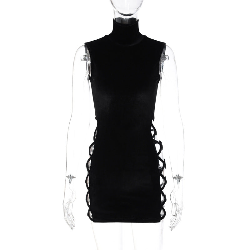 Women's Stand Collar Dress - Street Style Chic