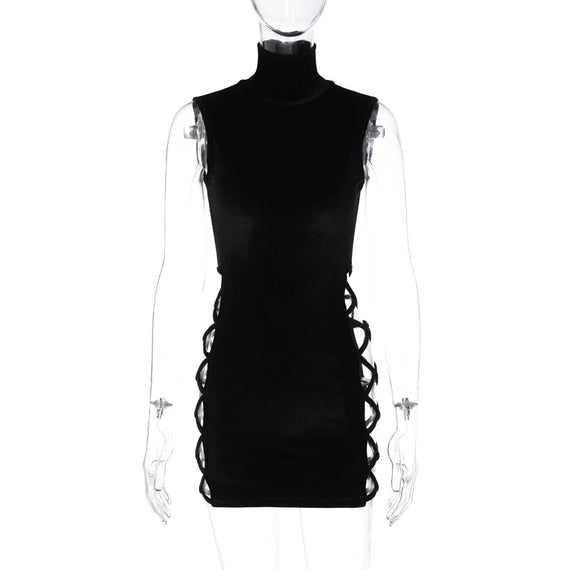 Women's Stand Collar Dress - Street Style Chic