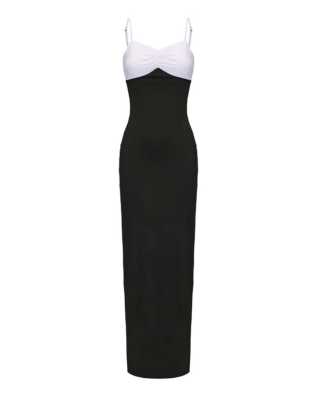 Schulterfreies Tube Top Kleid mit geraffter Taille und figurbetontem Schnitt für Damen
