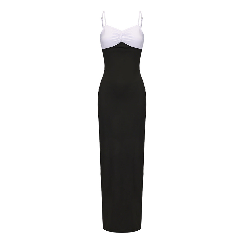 Off-shoulder Tube Top Cinched Waist Slimming Dress Women
