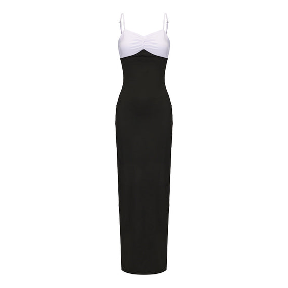 Off-shoulder Tube Top Cinched Waist Slimming Dress Women