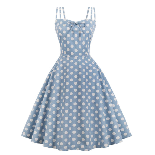 Refresh Your Style with Our Polka Dot Midi Dress - Available in Multiple Sizes and Colors!