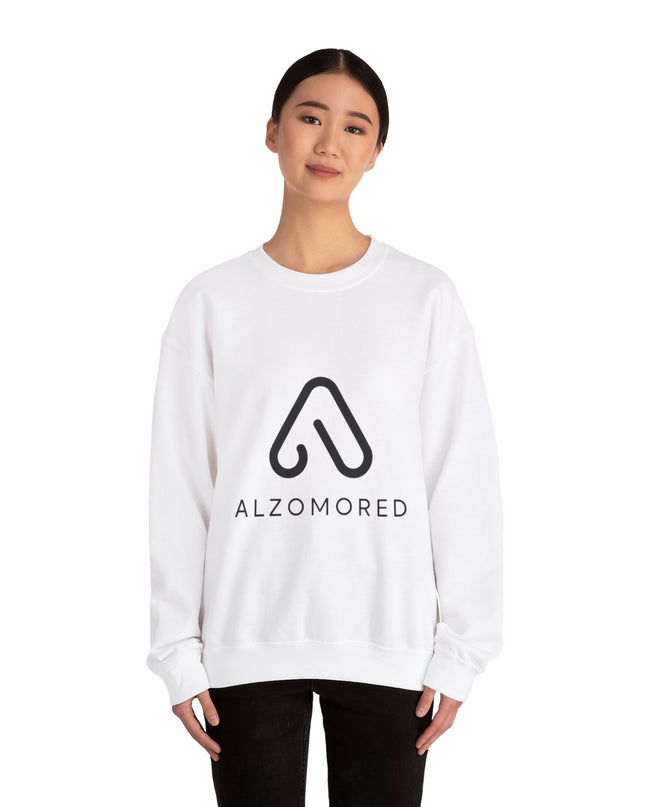 Unisex Heavy Duty Blend™ Croirneck-tröja med Alzomored-logotyp