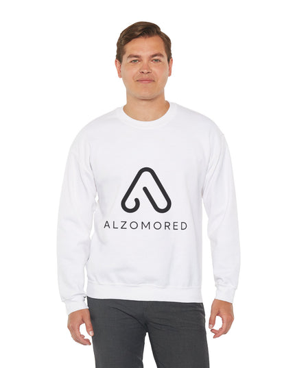Unisex Heavy Duty Blend™ Croirneck-tröja med Alzomored-logotyp