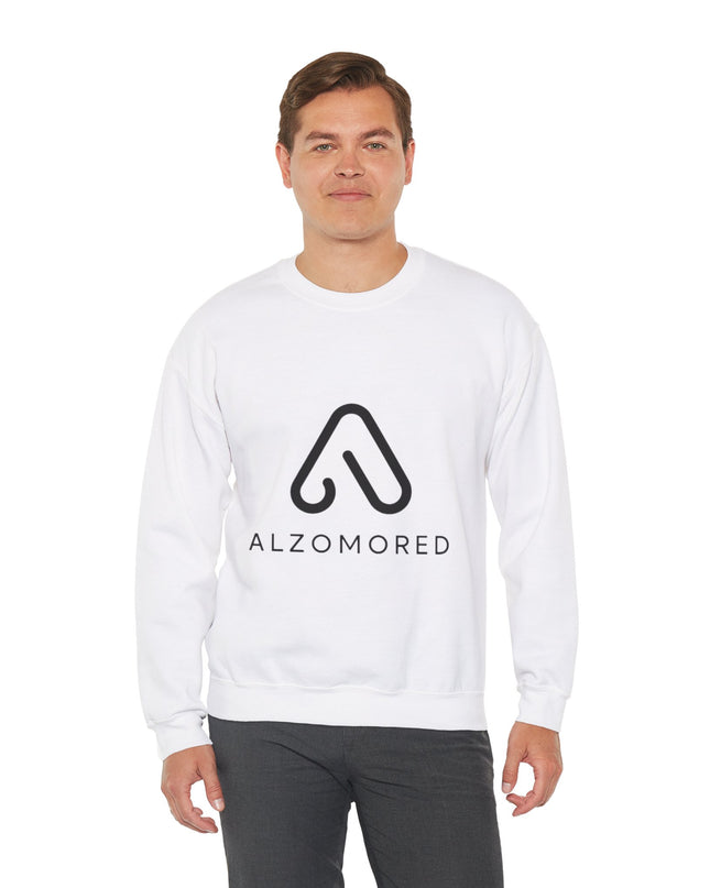 Unisex Heavy Duty Blend™ Croirneck-tröja med Alzomored-logotyp