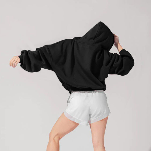 Damen Kapuzenjacke mit Reißverschluss – modisch und bequem