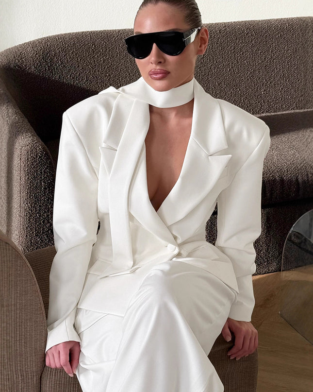 Neuer Damen-Blazer für Herbst/Winter mit Taillenband