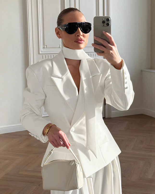 Neuer Damen-Blazer für Herbst/Winter mit Taillenband
