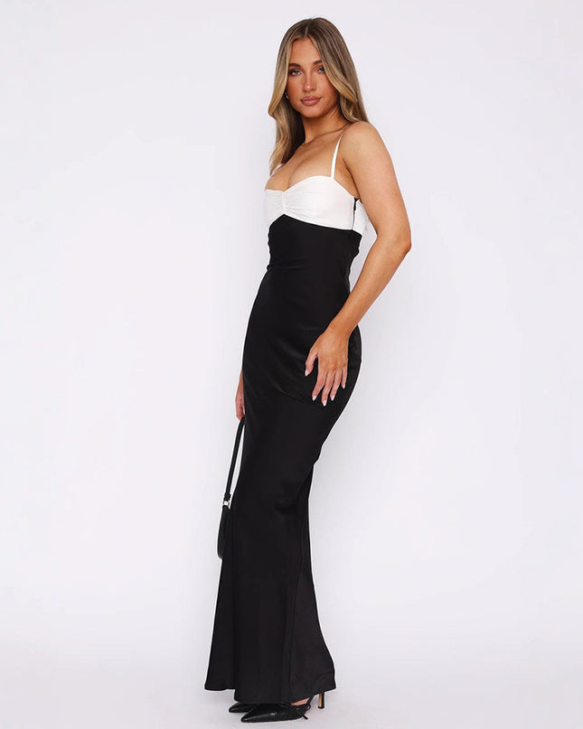 Schulterfreies Tube Top Kleid mit geraffter Taille und figurbetontem Schnitt für Damen
