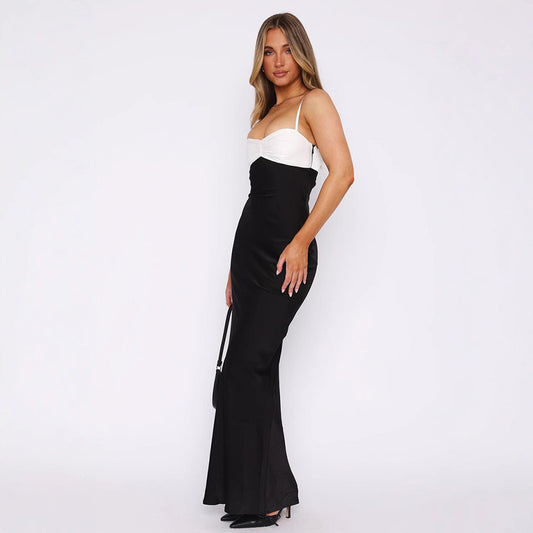Off-shoulder Tube Top Cinched Waist Slimming Dress Women