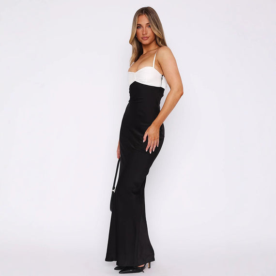 Off-shoulder Tube Top Cinched Waist Slimming Dress Women