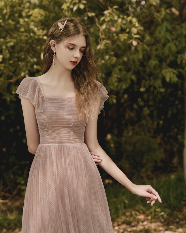 Rosa Polka-Dot Neckholderkleid – Modisch & Elegant