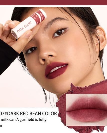 INTO YOU Lip Gloss Women Makeup Matte Velvet Lipstick Waterproof Long Lasting Red Lip Tint Lip Glaze Cosmetics 27 Colors
