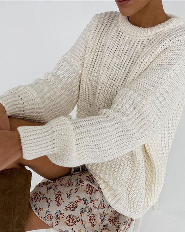 Autumn Winter Knitted Sweaters Sweaters for Women Fashion Long Sleeve Pullover Sweater Oversized Christmas Clothes