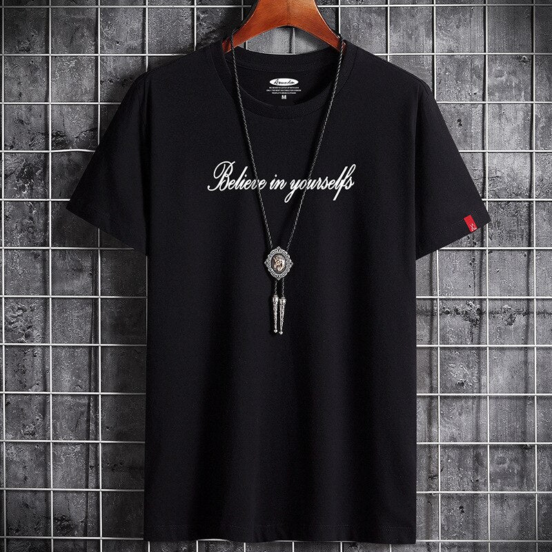 New T Shirt for Men Summer  Harajuku Graphic Oversized Goth Punk Manga Vintage Hip Hop Anime Couples Matching Men Clothing