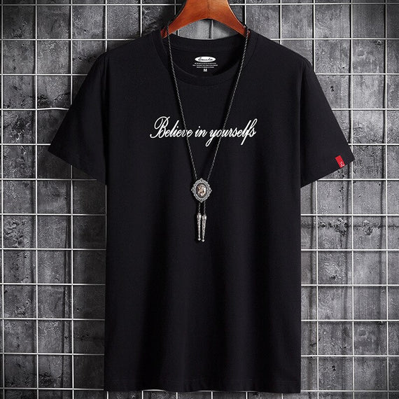 New T Shirt for Men Summer  Harajuku Graphic Oversized Goth Punk Manga Vintage Hip Hop Anime Couples Matching Men Clothing