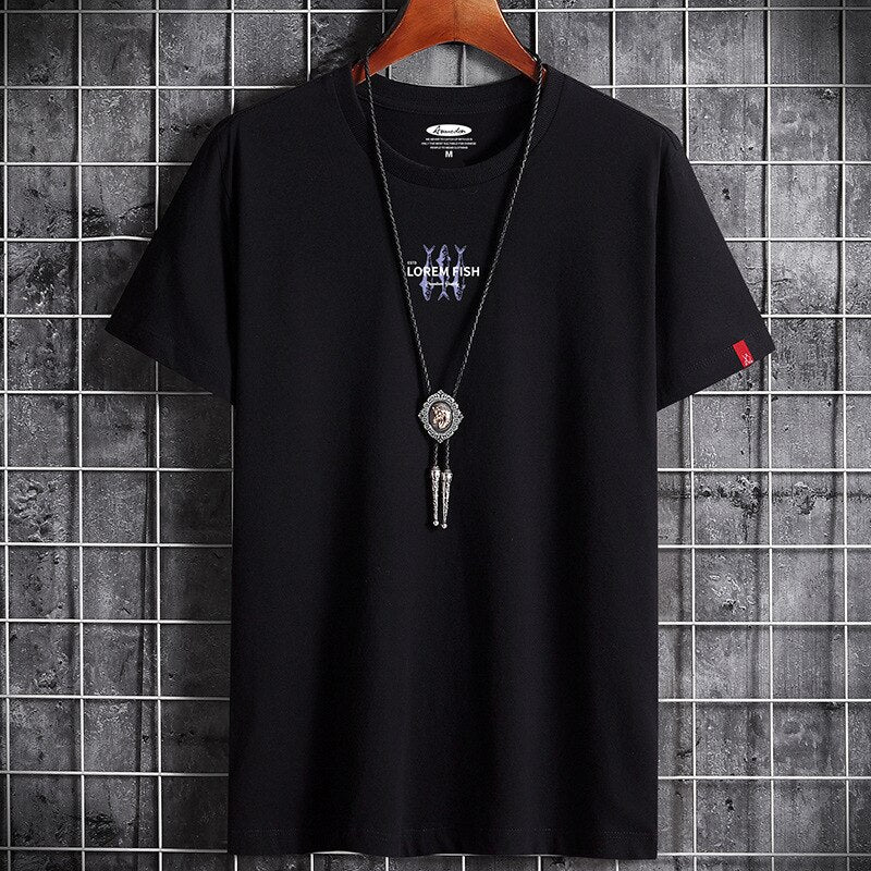 New T Shirt for Men Summer Harajuku Graphic Oversized Goth Punk Manga Vintage Hip Hop Couples Matching Men Clothing Anime