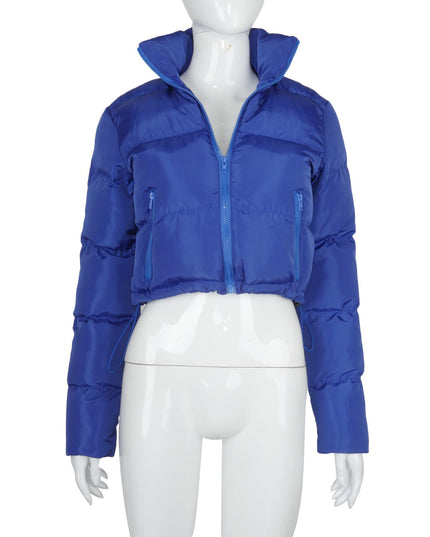 Fall Winter Solid Down Coat Puffer Jacket and Coats for Women Bubble Outerwear Cropped Outwear Oversized Clothing