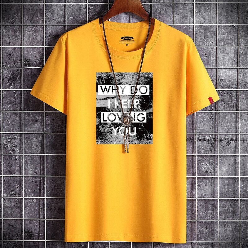 New T Shirt for Men Summer  Harajuku Graphic Oversized Goth Punk Manga Vintage Hip Hop Couples Matching Anime Men Clothing