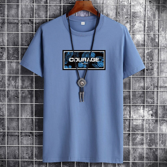 Anime Summer Oversized T-Shirt Cotton Casual  Men T-Shirts Harajuku Manga Clothing Tshirt Street Handsome Men T-Shirt Top