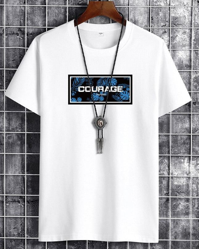 Anime Summer Oversized T-Shirt Cotton Casual  Men T-Shirts Harajuku Manga Clothing Tshirt Street Handsome Men T-Shirt Top