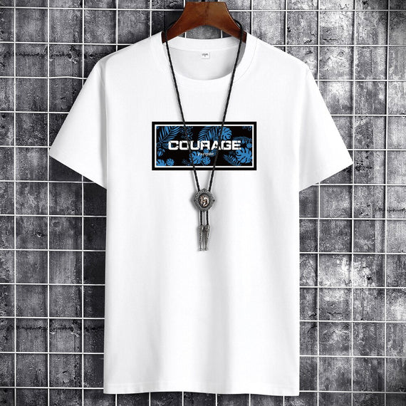 Anime Summer Oversized T-Shirt Cotton Casual  Men T-Shirts Harajuku Manga Clothing Tshirt Street Handsome Men T-Shirt Top