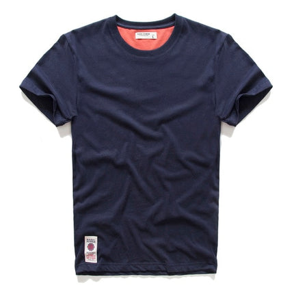 Men's t-shirt New Summer cotton white solid t shirt men causal o-neck basic tshirt male high quality classical tops