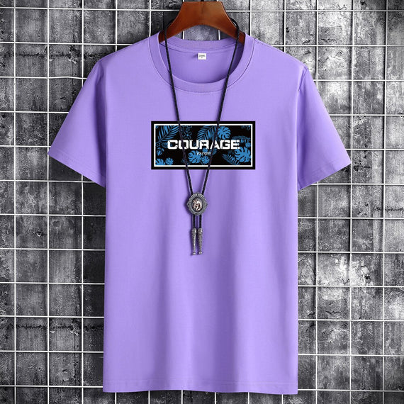 Anime Summer Oversized T-Shirt Cotton Casual  Men T-Shirts Harajuku Manga Clothing Tshirt Street Handsome Men T-Shirt Top