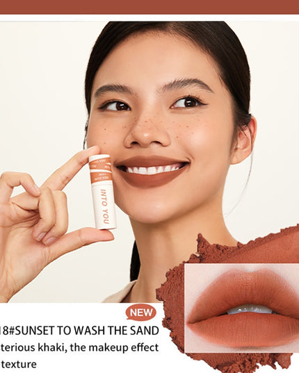 INTO YOU Lip Gloss Women Makeup Matte Velvet Lipstick Waterproof Long Lasting Red Lip Tint Lip Glaze Cosmetics 27 Colors