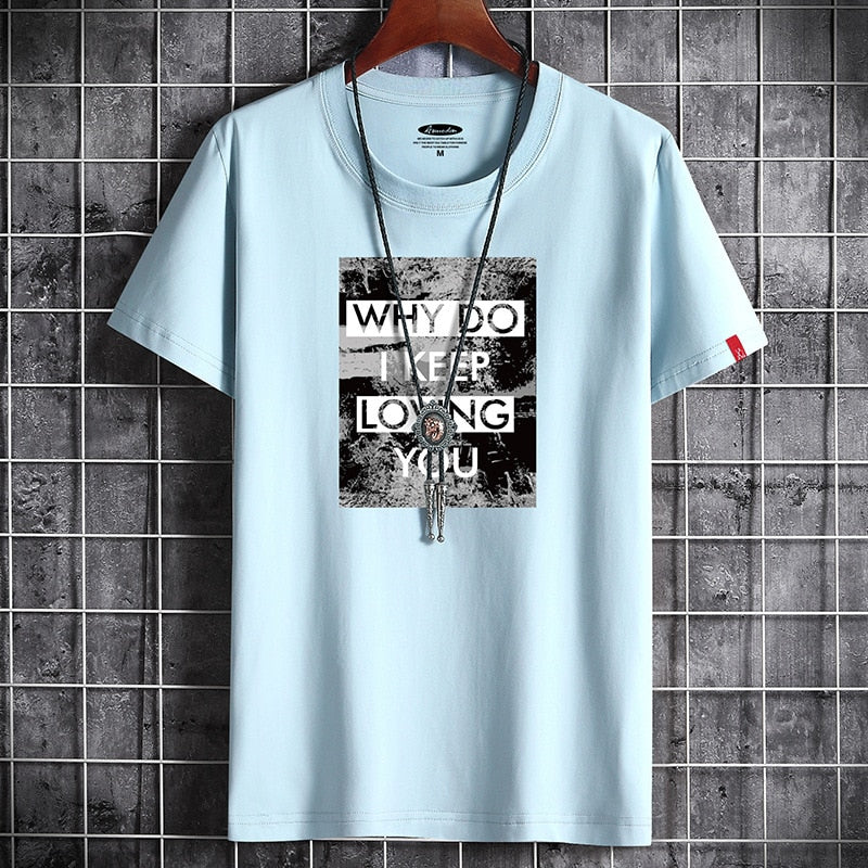 New T Shirt for Men Summer  Harajuku Graphic Oversized Goth Punk Manga Vintage Hip Hop Couples Matching Anime Men Clothing
