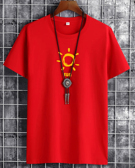 Anime Gothig New Summer Cotton Man T-Shirt T Shirts Fashion Harajuku Sun Printing short T-Shirts Breathable Men Tshirt Tops