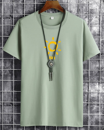 Anime Gothig New Summer Cotton Man T-Shirt T Shirts Fashion Harajuku Sun Printing short T-Shirts Breathable Men Tshirt Tops