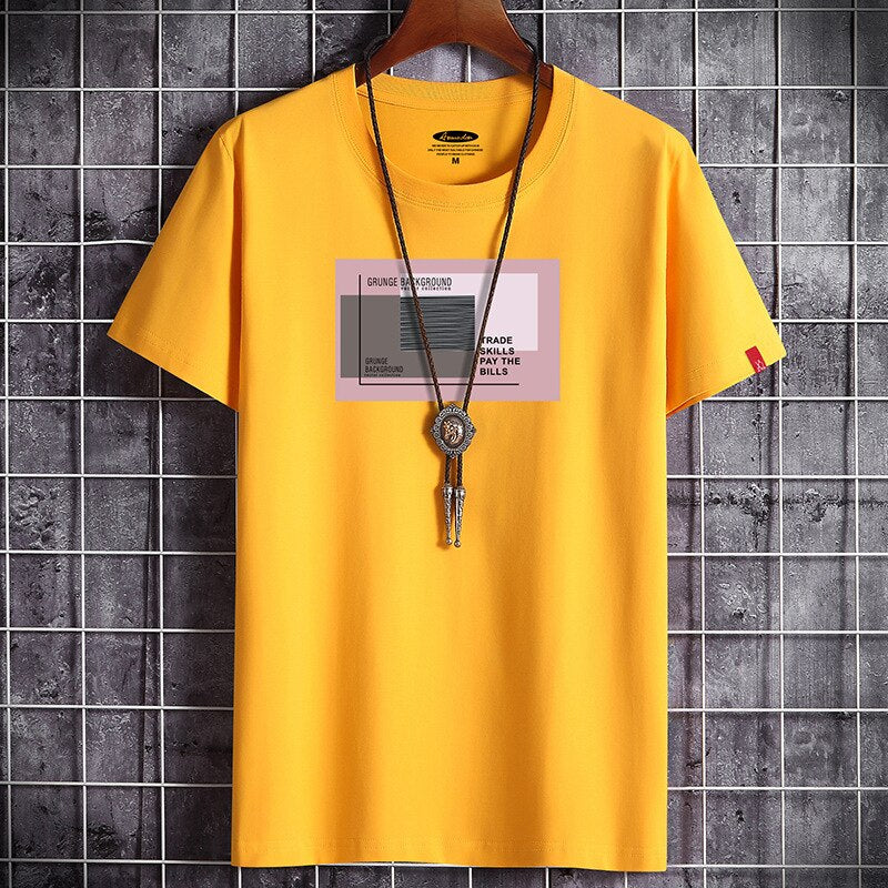 T-shirt For Man Fitness Black O Neck Male Oversized S-6XL New Men T-shirts Anime Newest T Shirt for Men Clothing Goth Punk