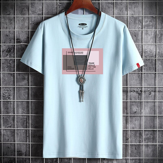 T-shirt For Man Fitness Black O Neck Male Oversized S-6XL New Men T-shirts Anime Newest T Shirt for Men Clothing Goth Punk