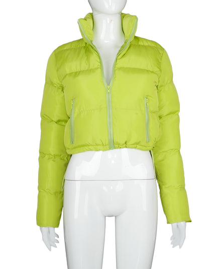 Fall Winter Solid Down Coat Puffer Jacket and Coats for Women Bubble Outerwear Cropped Outwear Oversized Clothing