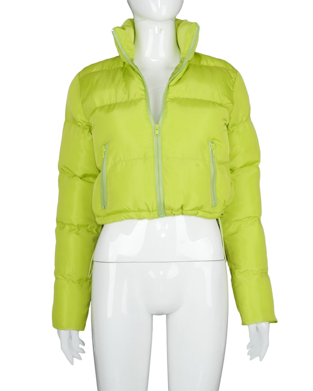 Fall Winter Solid Down Coat Puffer Jacket and Coats for Women Bubble Outerwear Cropped Outwear Oversized Clothing