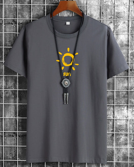 Anime Gothig New Summer Cotton Man T-Shirt T Shirts Fashion Harajuku Sun Printing short T-Shirts Breathable Men Tshirt Tops