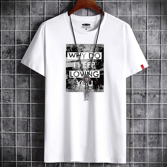 New T Shirt for Men Summer  Harajuku Graphic Oversized Goth Punk Manga Vintage Hip Hop Couples Matching Anime Men Clothing