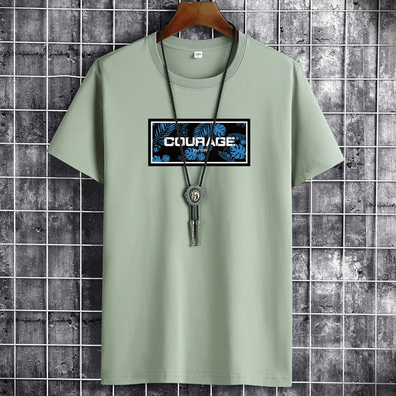 Anime Summer Oversized T-Shirt Cotton Casual  Men T-Shirts Harajuku Manga Clothing Tshirt Street Handsome Men T-Shirt Top