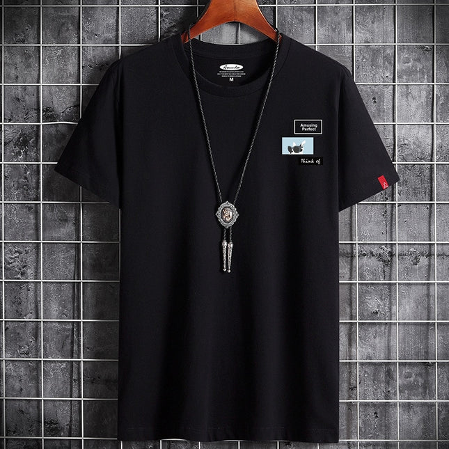 Newest T Shirt for Men Clothing Fitness White O Neck Man T-shirt For Male Anime Oversized S-6XL New Men T-shirts Goth Punk